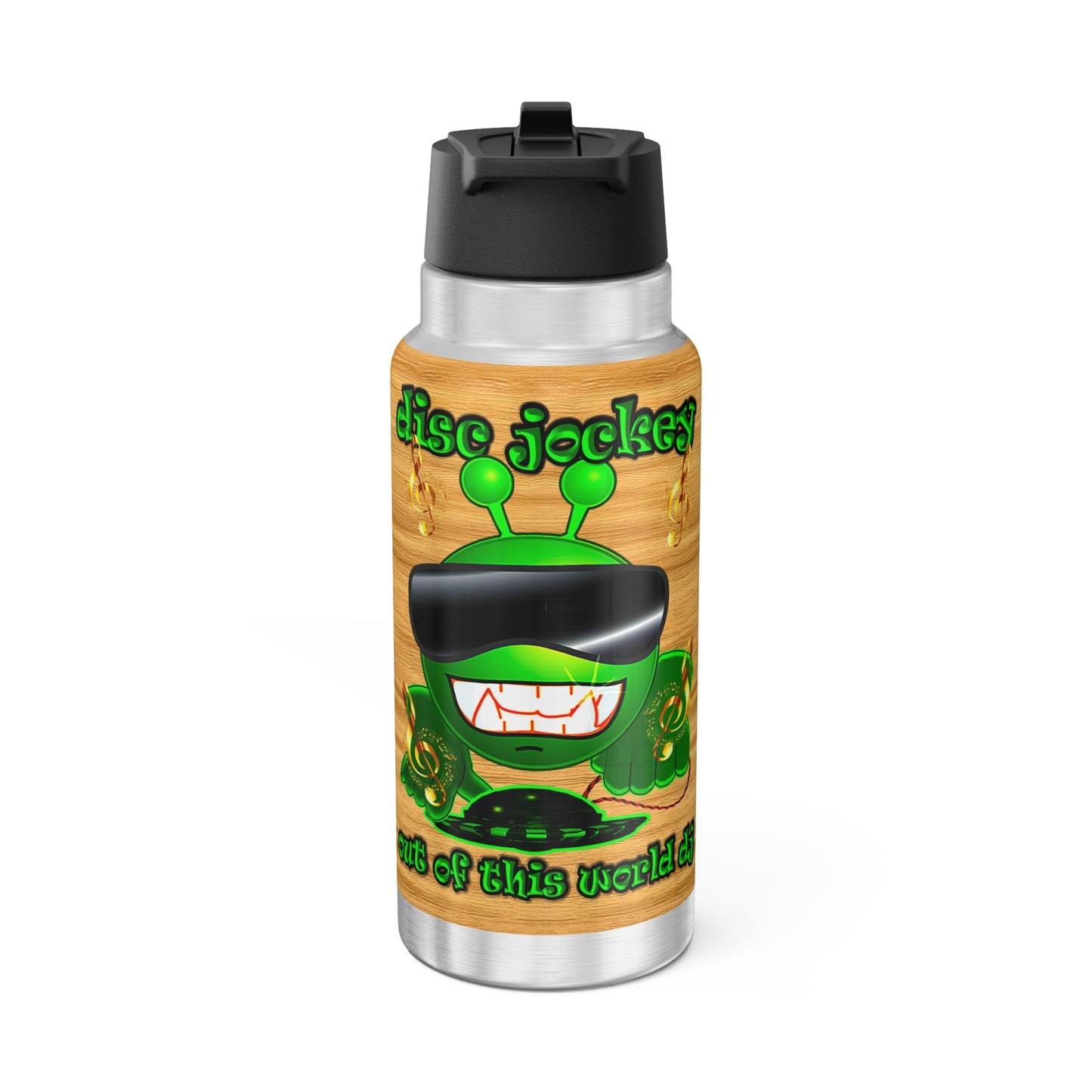disc jockey - Gator Tumbler, 32oz (butterscotch wood finish)