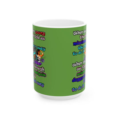 doggystyle - White Mug (green)