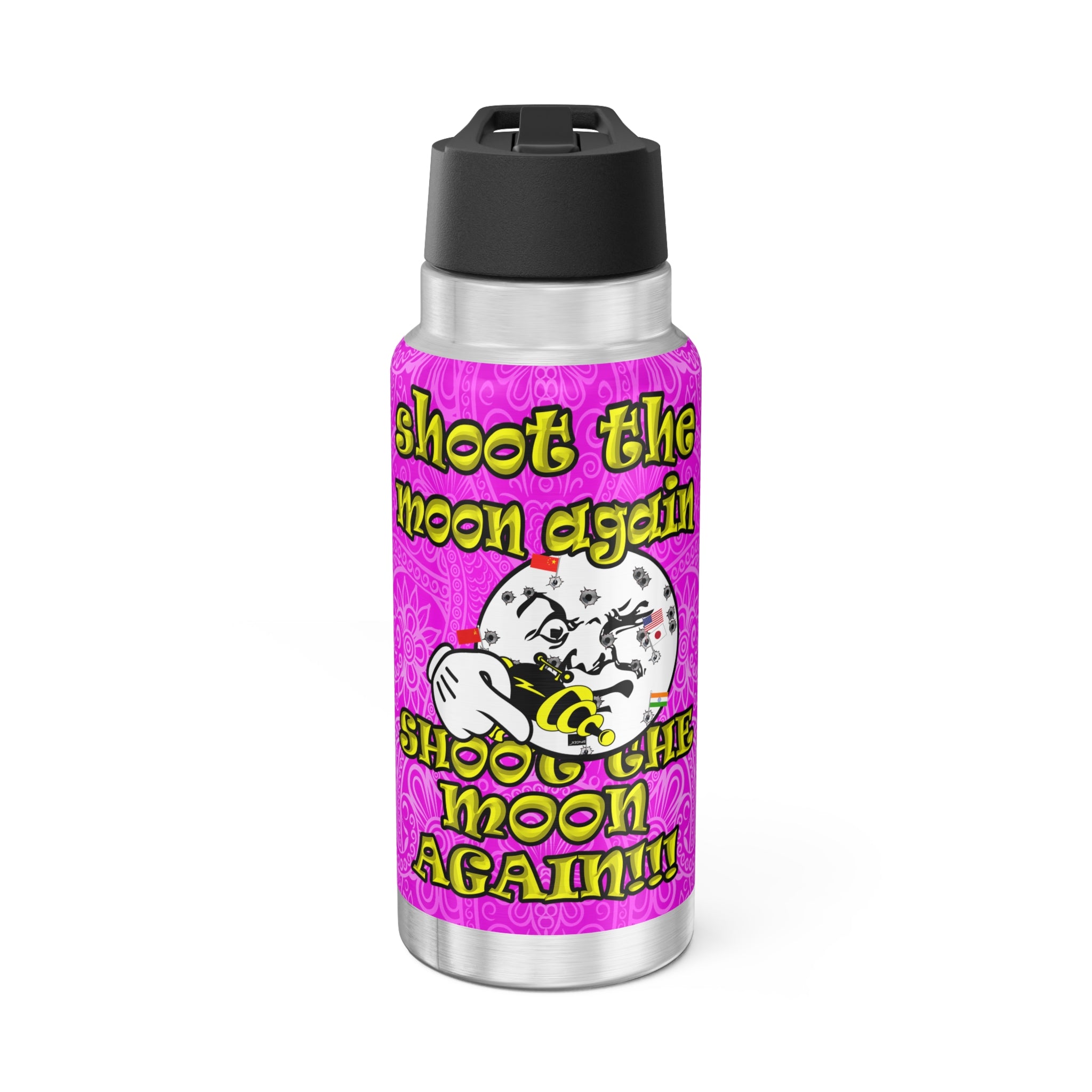 shoot the moon again - Gator Tumbler, 32oz  (pink swirl)