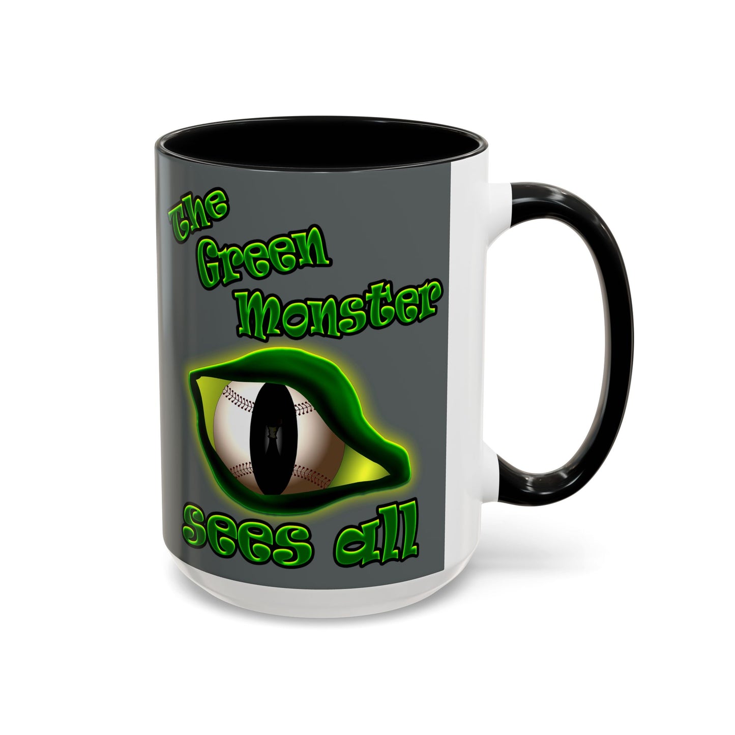 green monster - Accent Mug (dark grey)