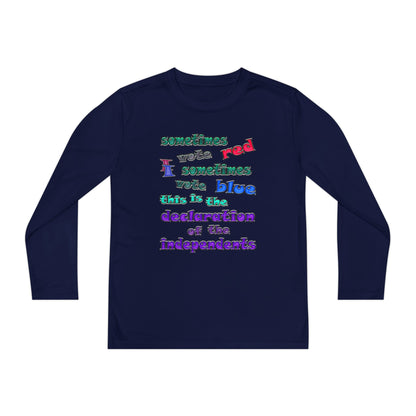 declaration of the independents - Youth Long Sleeve Competitor Tee