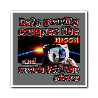 defy conquer reach - Magnets - (dark grey)