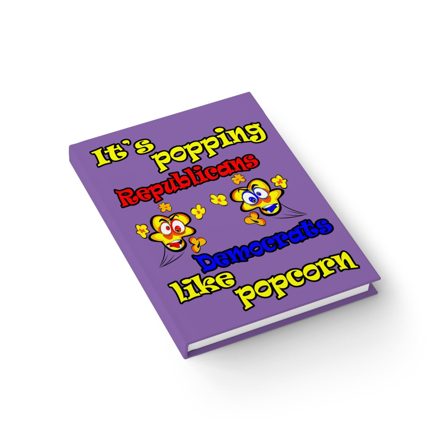 popping like popcorn - journal-lined (light purple)