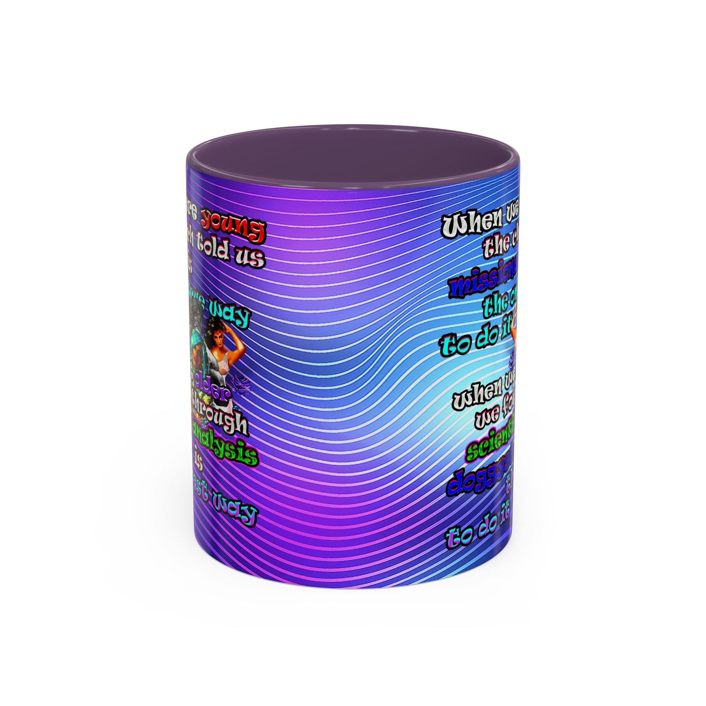 doggystyle - Accent Mug (purple wave)