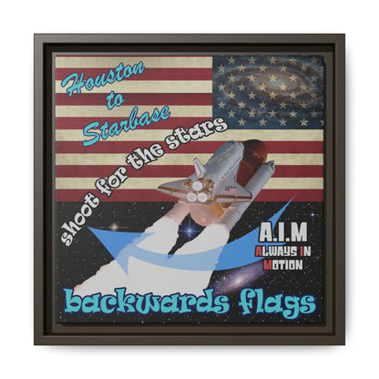 shoot for the stars - framed canvas art