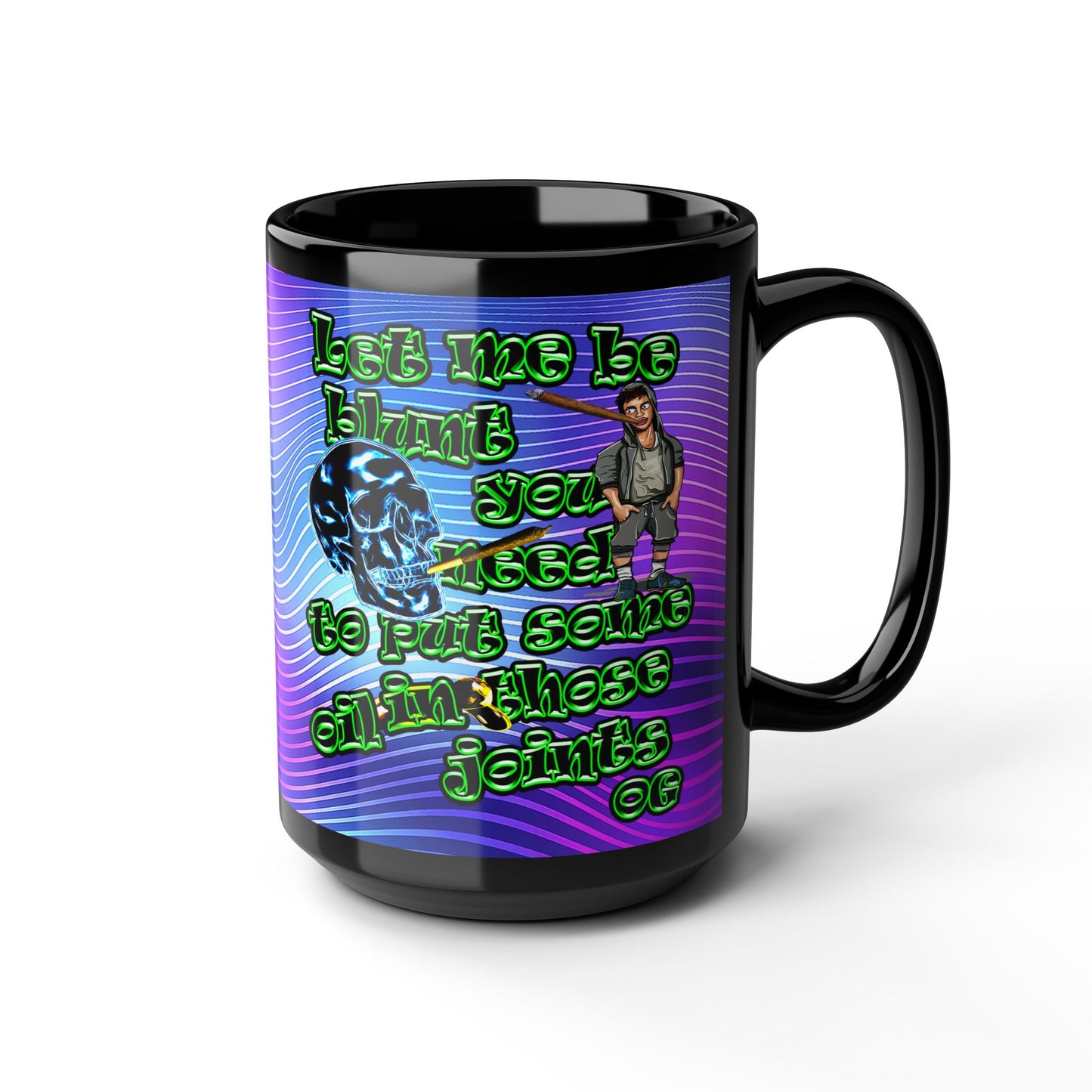 og - Black Mug (purple wave)