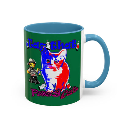 tag that - Accent Mug (dark green)