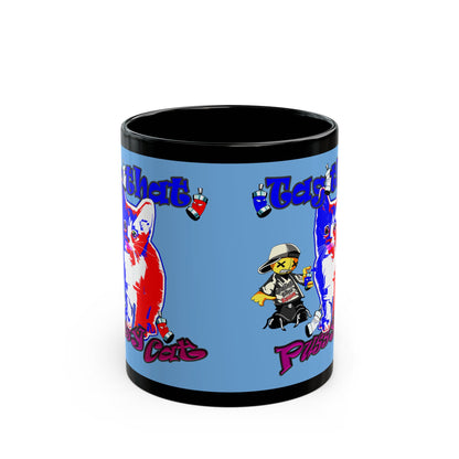 tag that - Black Mug (light blue)