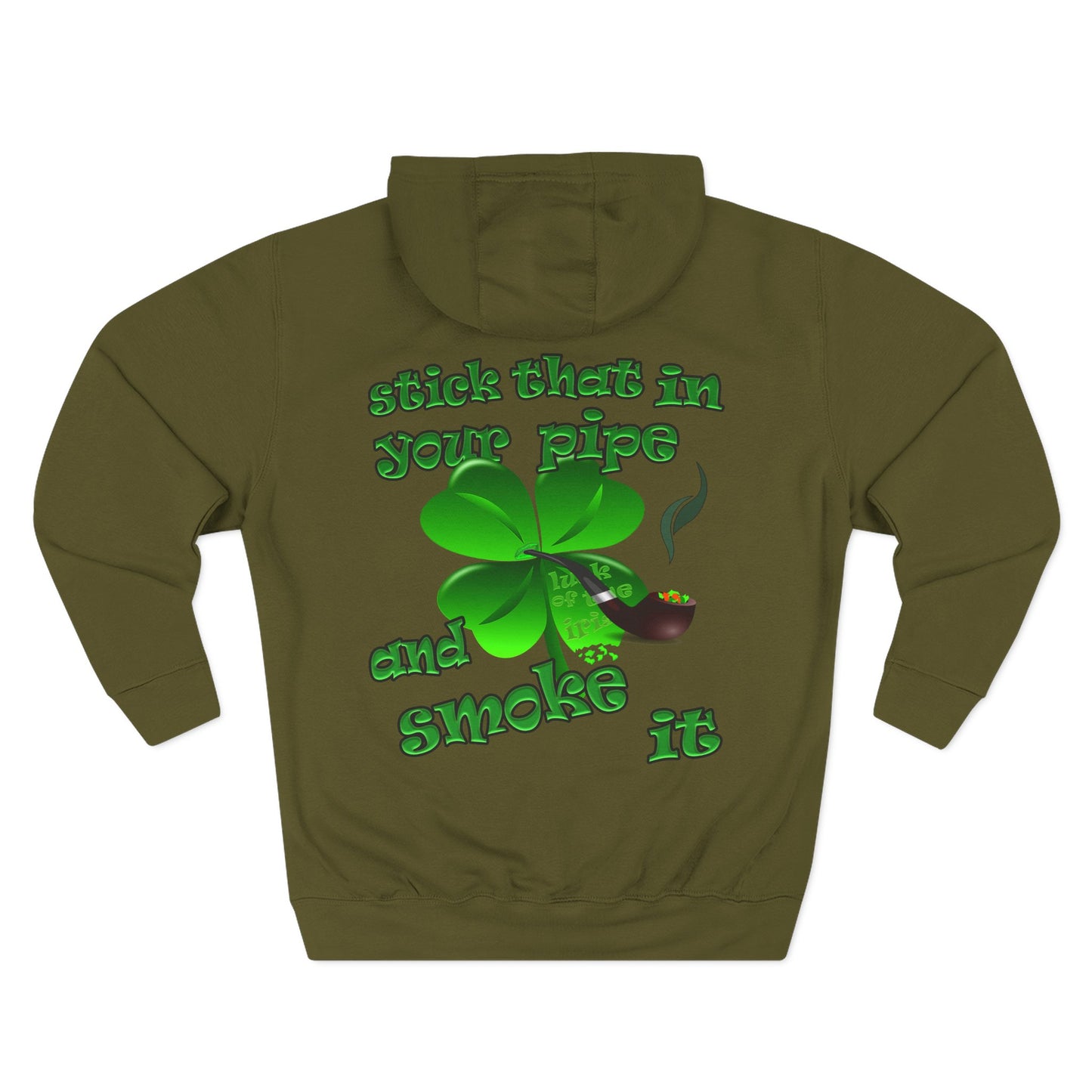celtics logo - Three-Panel Fleece Hoodie
