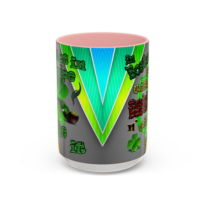 celtics logo - Accent Mug (rainbow split)