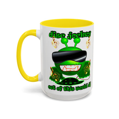 disc jockey - Accent Mug (white)
