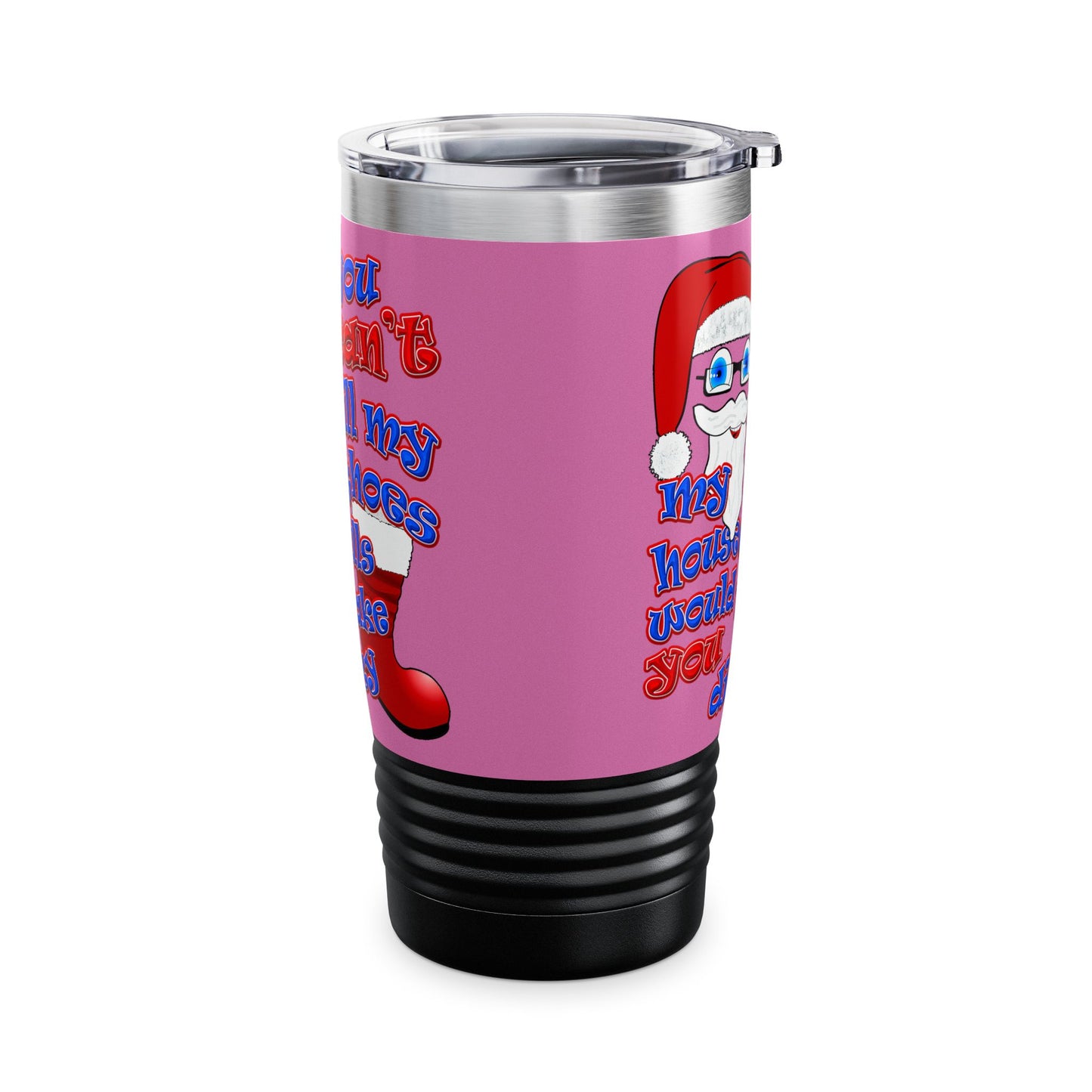 santa's shoes - Ringneck Tumbler, 20oz (light pink)
