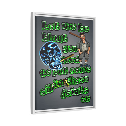 og - framed canvas art (grey-light grey)