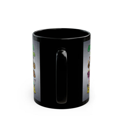 the bum's shit - Black Mug (brushed nickel)