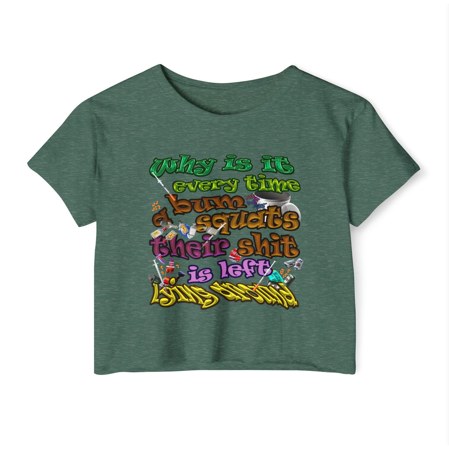 the bum's shit - Women's Festival Crop Top