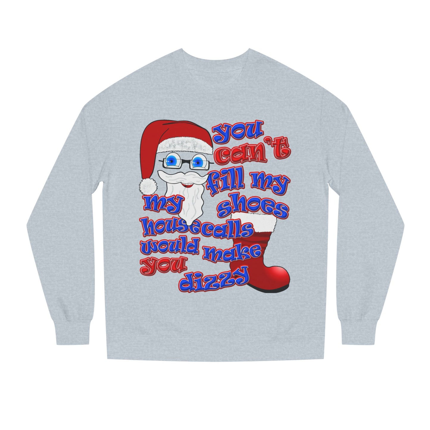 santa's shoes - Unisex Crew Neck Sweatshirt