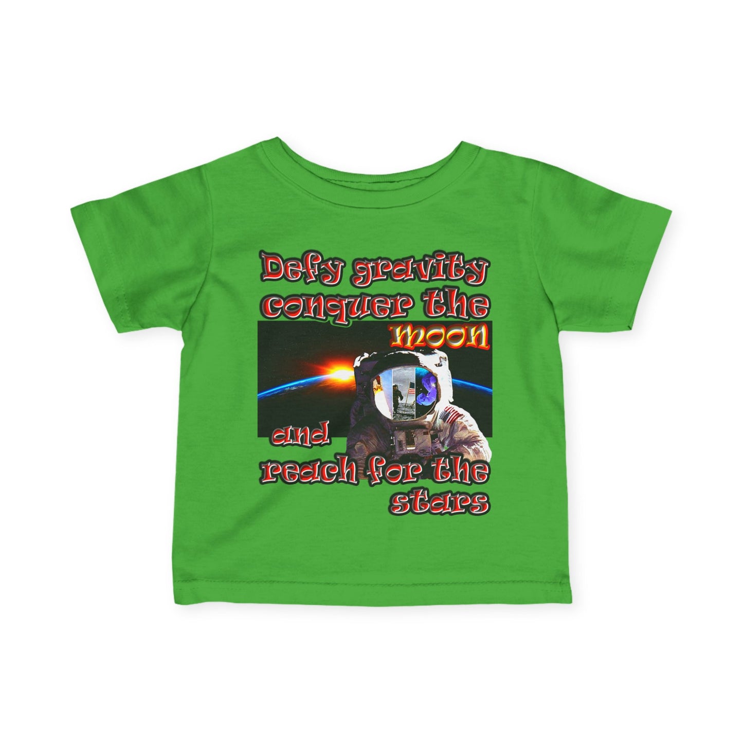 defy conquer reach - Infant Fine Jersey Tee