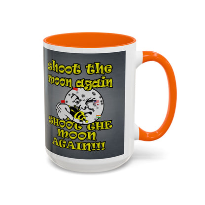 shoot the moon again - Accent Mug (grey-light grey)