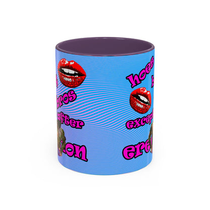 hoes b4 bros - Accent Mug (light blue-purple wave)