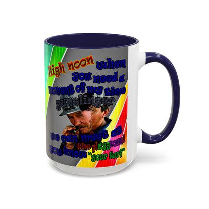 high noon - Accent Mug (rainbow split)
