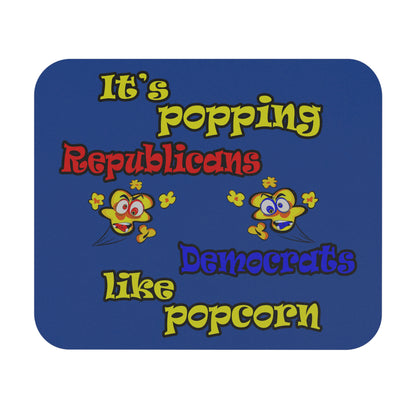 popping like popcorn - Mouse Pad (Rectangle) (dark blue)