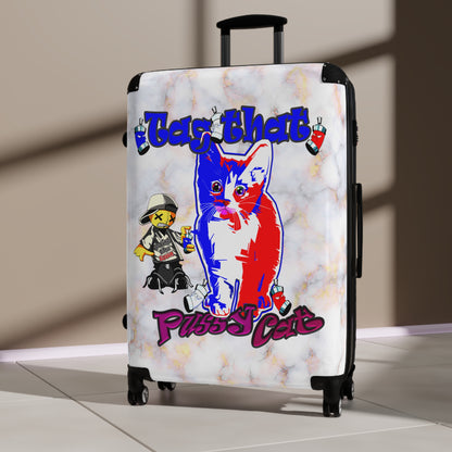 tag that - Suitcase (white marble)