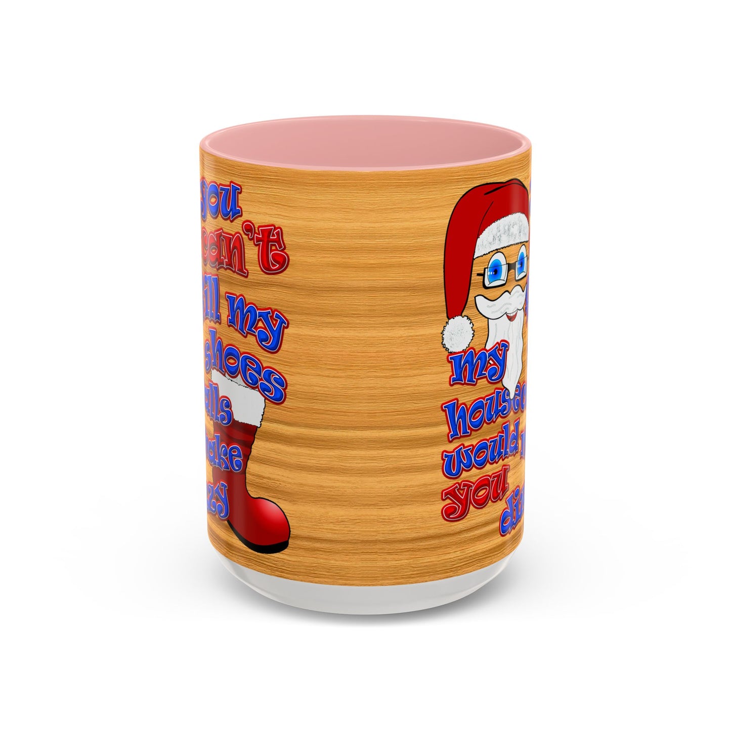 santa's shoes - Accent Mug (butterscotch wood finish)