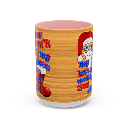 santa's shoes - Accent Mug (butterscotch wood finish)