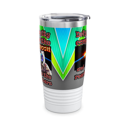 defy conquer reach - Ringneck Tumbler, 20oz (rainbow split)