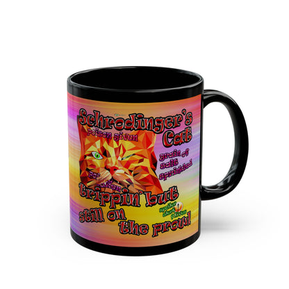 schrodinger's cat - Black Mug (color blur)