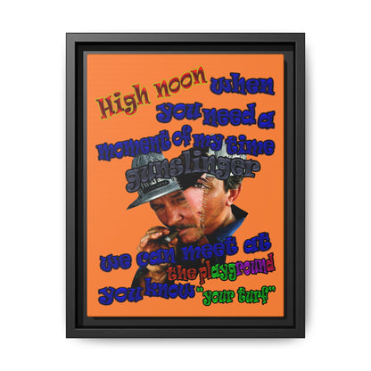 high noon - framed canvas art (crusta)