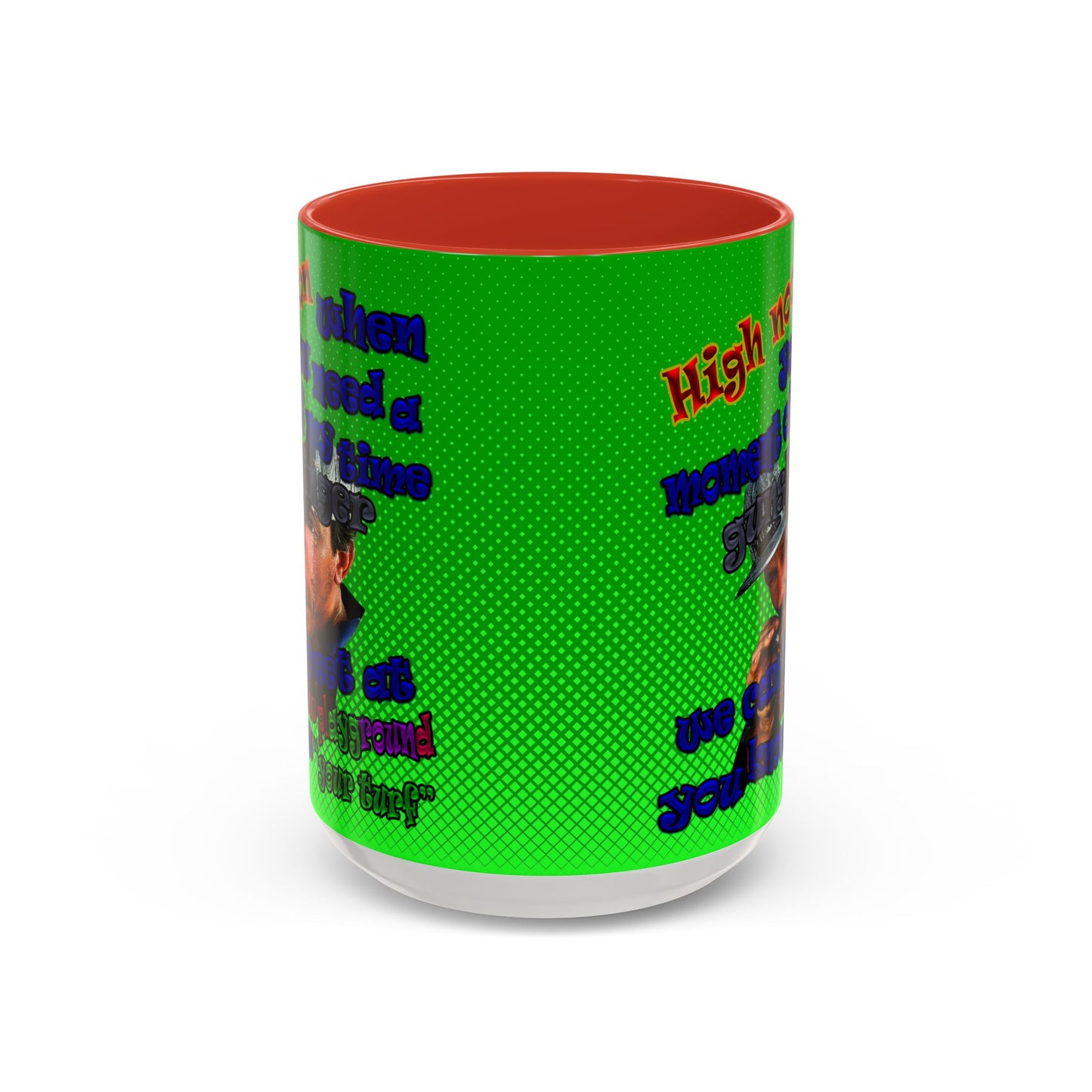 high noon - Accent Mug (logo green)
