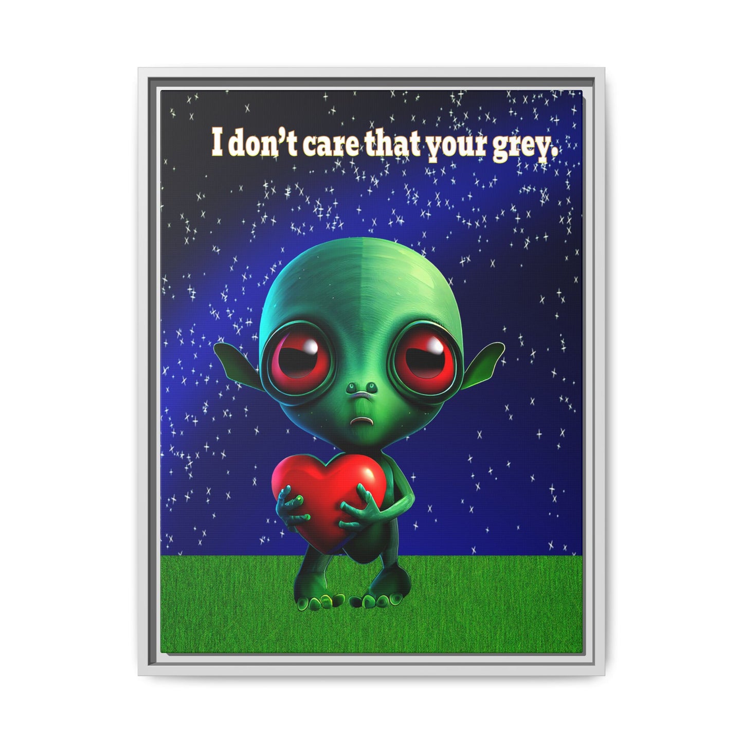 I don't care that your grey - framed canvas art ('snoops' background)