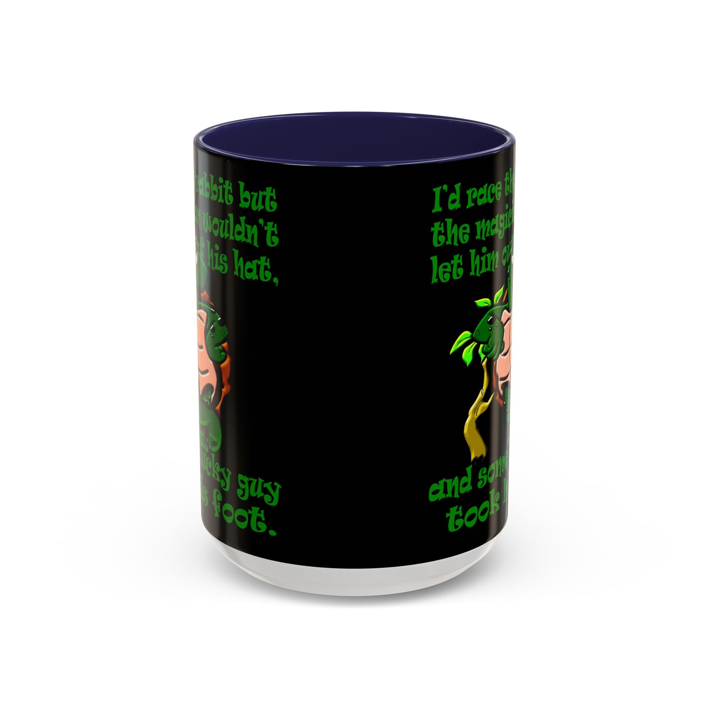 turtle race - Accent Mug (black)