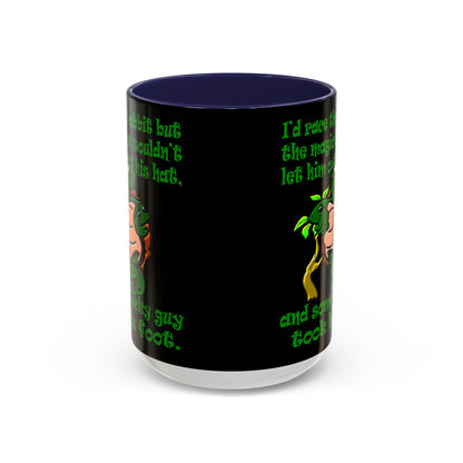 turtle race - Accent Mug (black)