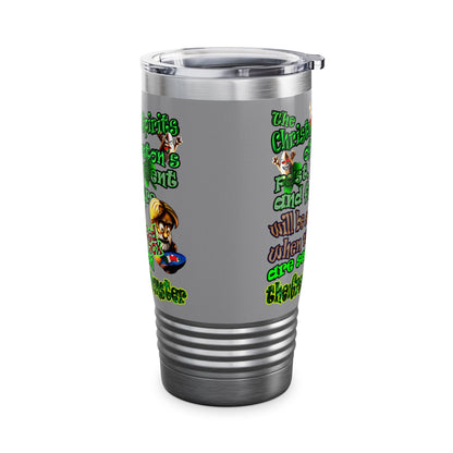 christmas spirits of boston - Ringneck Tumbler, 20oz (grey)