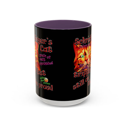 schrodinger's cat - Accent Mug (black)