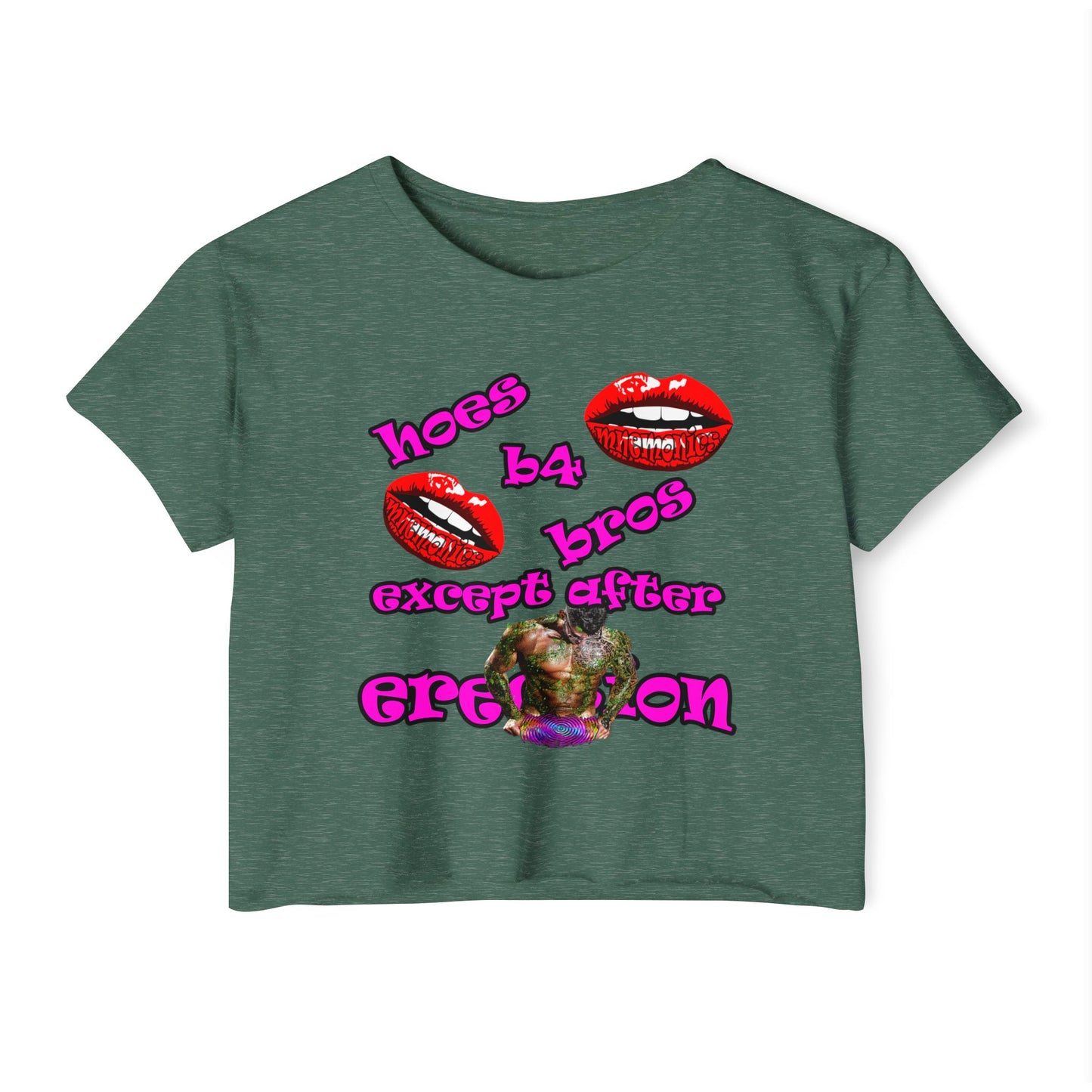 hoes b4 bros - Women's Festival Crop Top