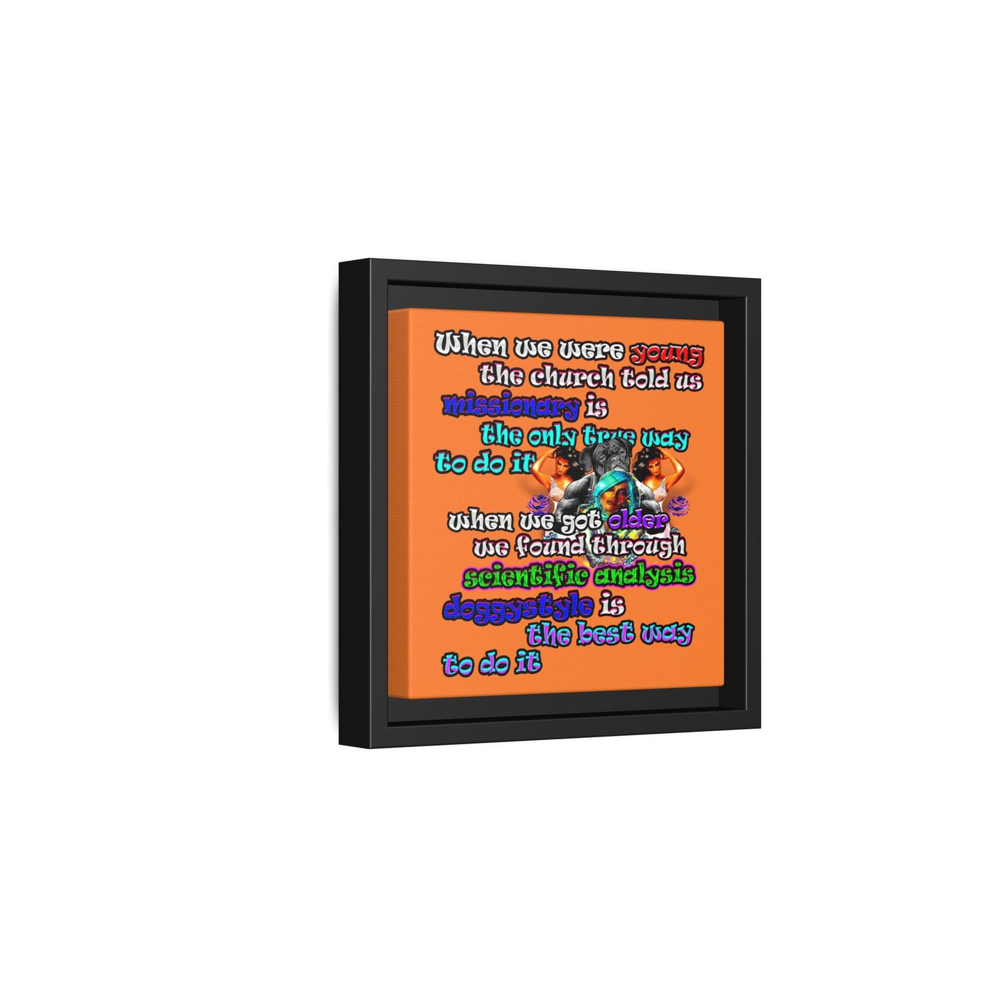 doggystyle - framed canvas art (crusta)