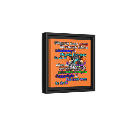 doggystyle - framed canvas art (crusta)