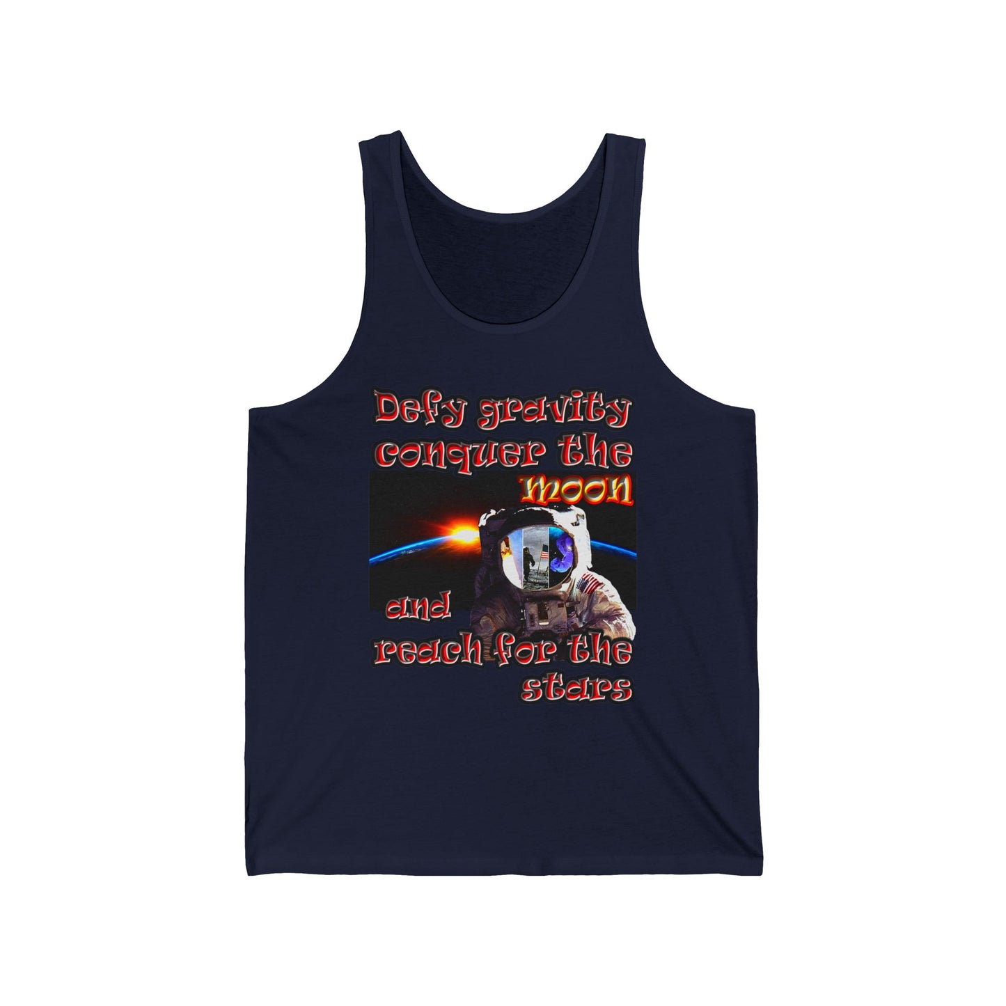 defy conquer reach - Unisex Jersey Tank
