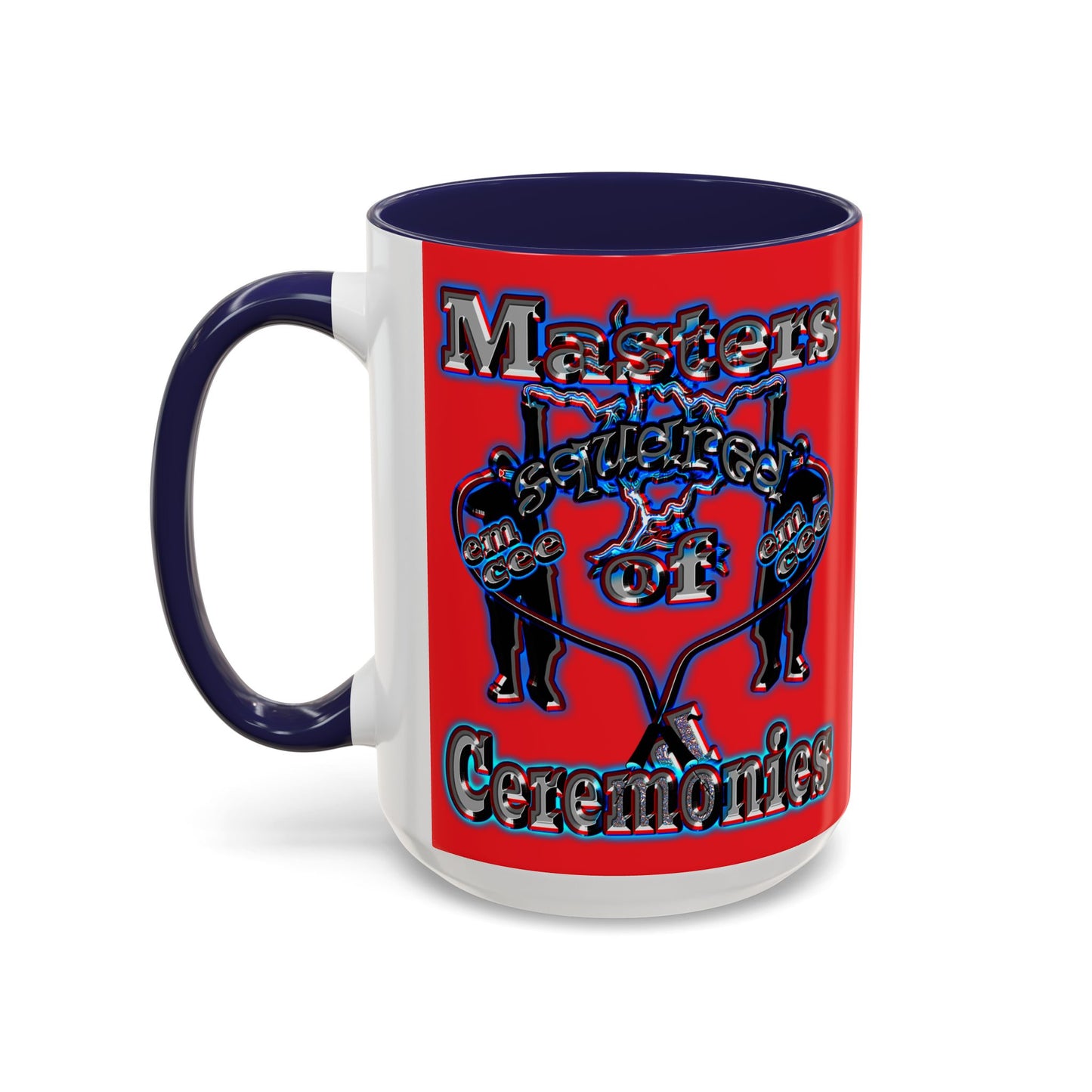 em cee squared - Accent Mug (red)