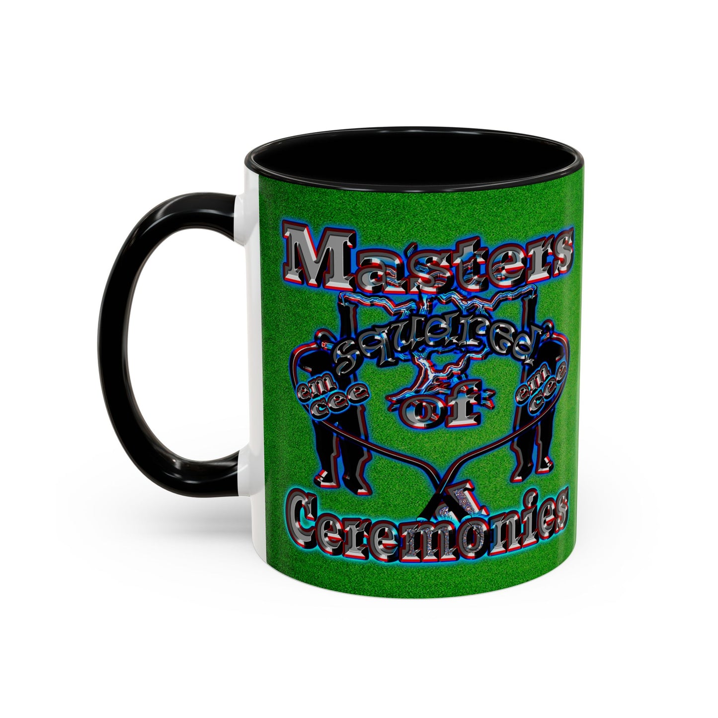 em cee squared - Accent Mug (green turf)