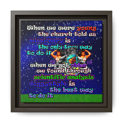 doggystyle - framed canvas art ('snoops' background)