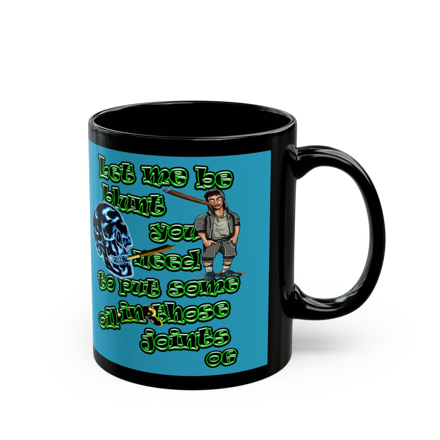 og - Black Mug (turquoise)