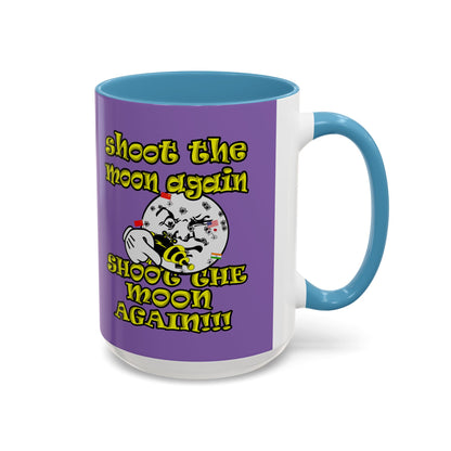 shoot the moon again - Accent Mug (light purple)