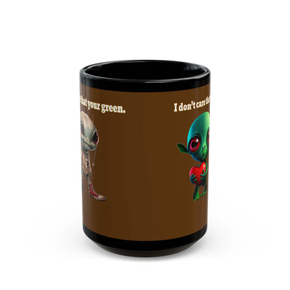 I don't care that your grey - Black Mug (brown)