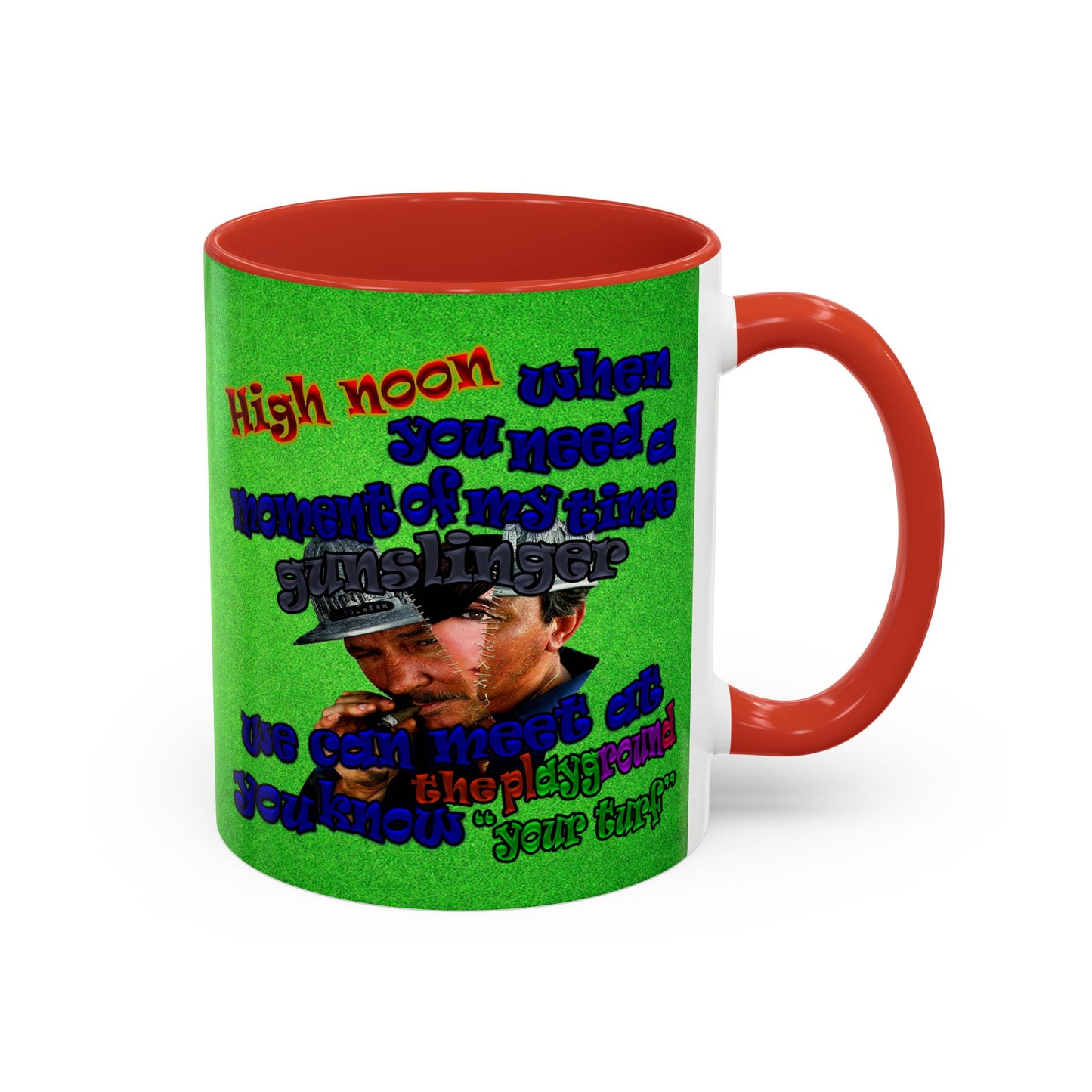 high noon - Accent Mug (green turf)