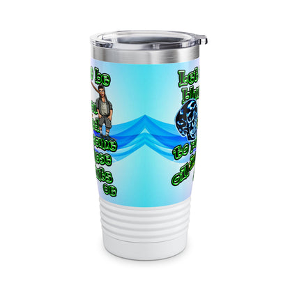 og - Ringneck Tumbler, 20oz (light blue-pink wave)