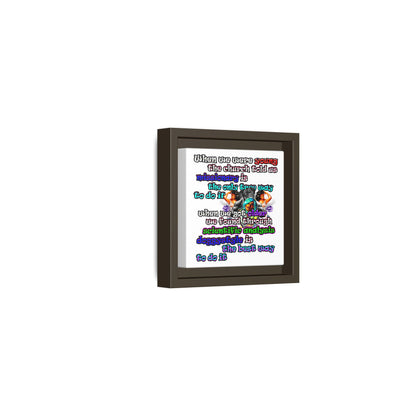 doggystyle - framed canvas art (white)